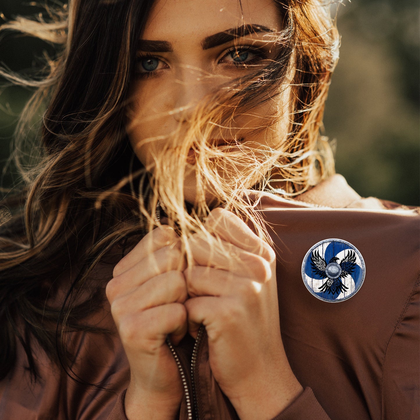 Shield Button Pin or Magnet