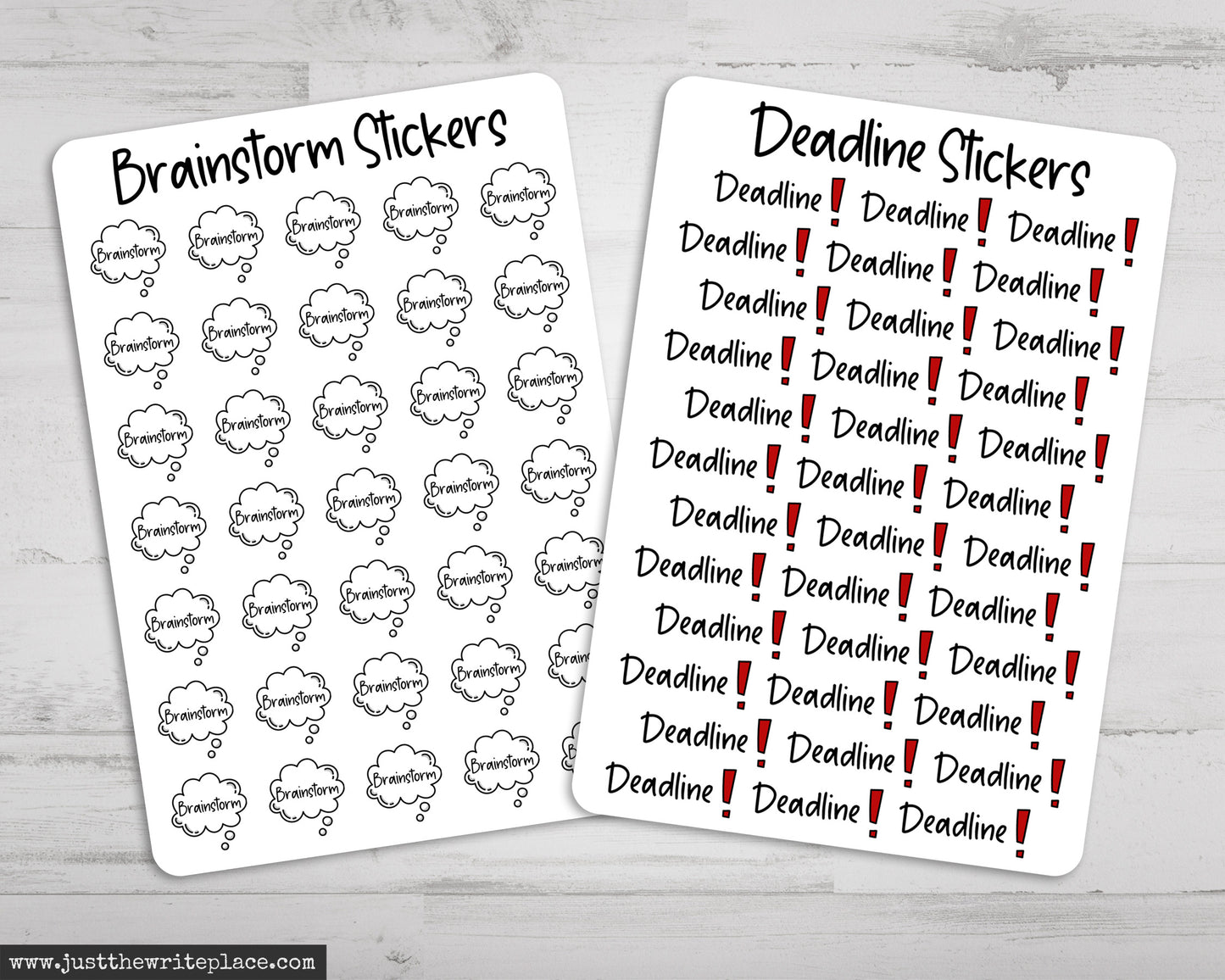 Writing Planner Stickers