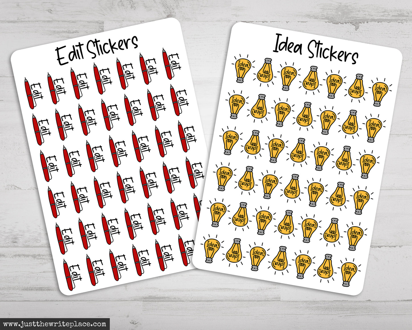 Writing Planner Stickers