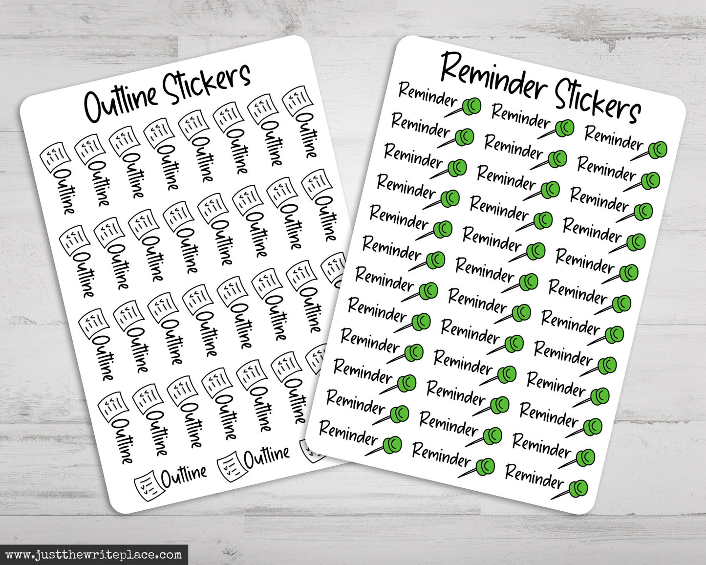 Writing Planner Stickers