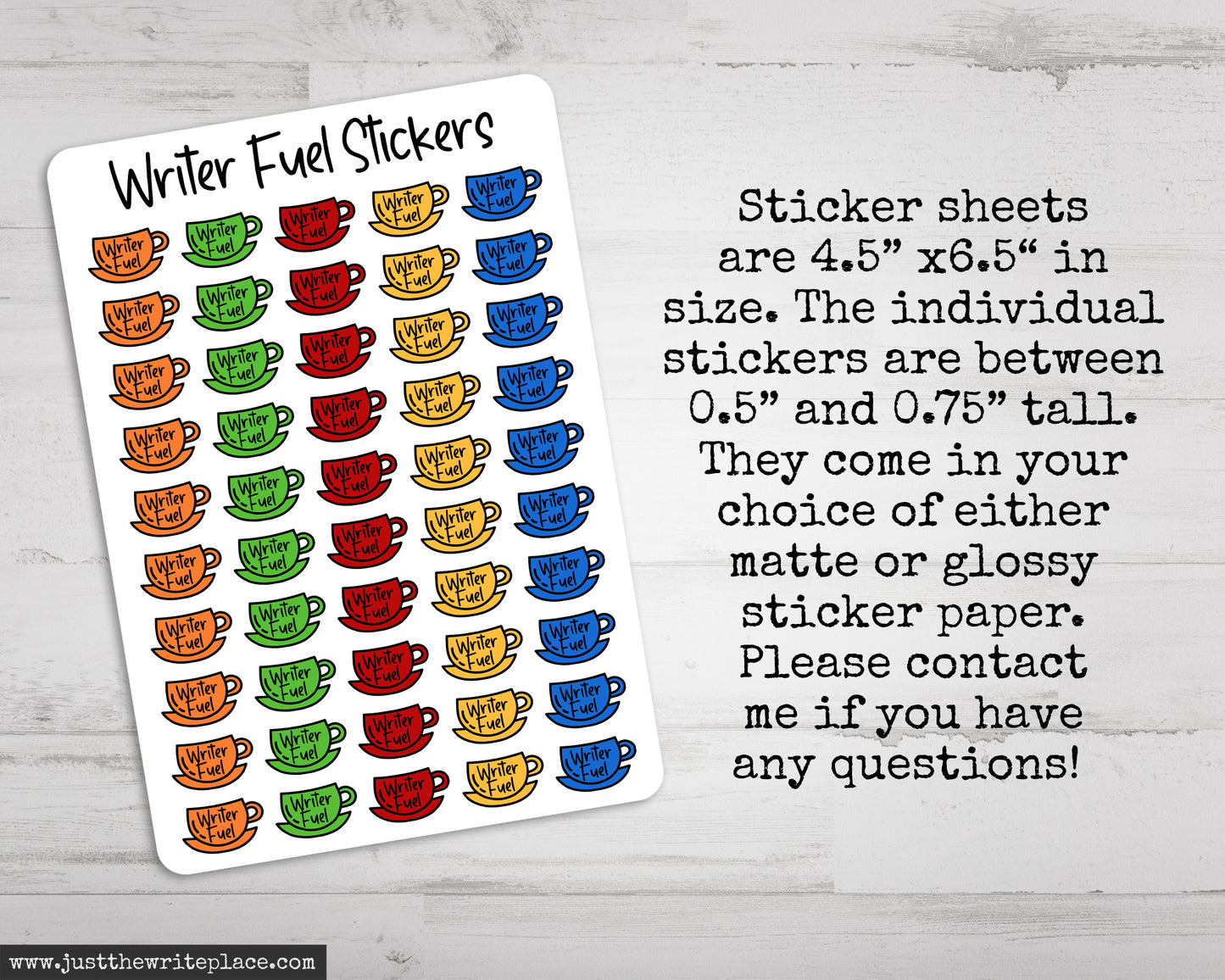 Writing Planner Stickers