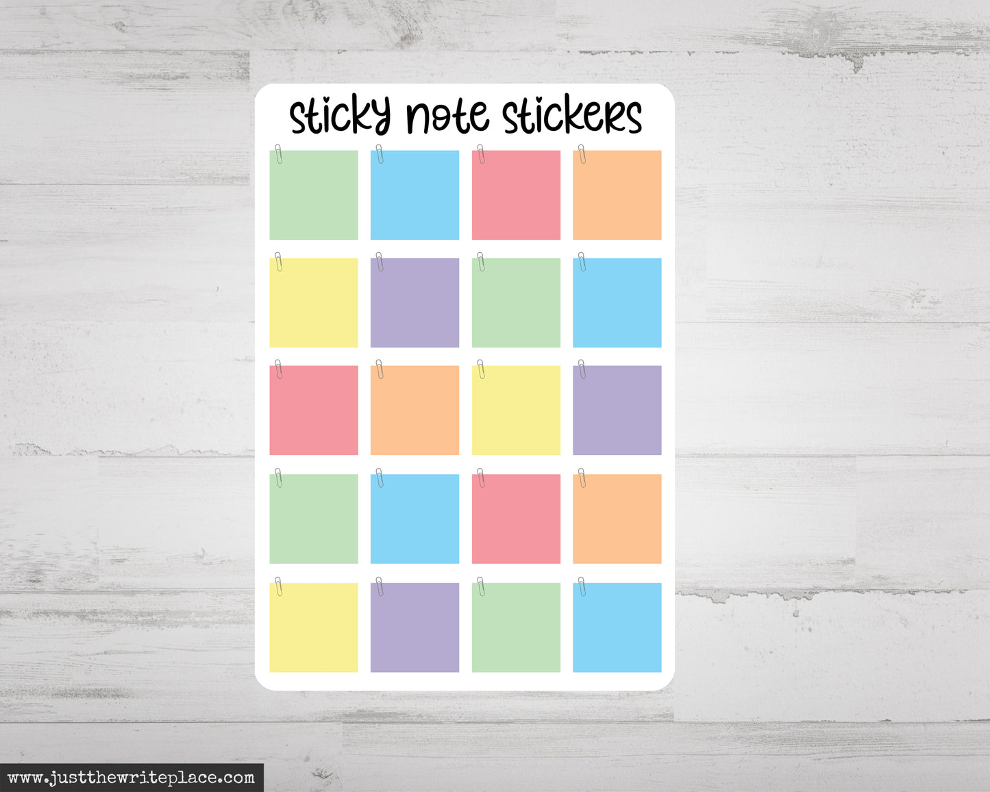 Mini Sticky Note Stickers