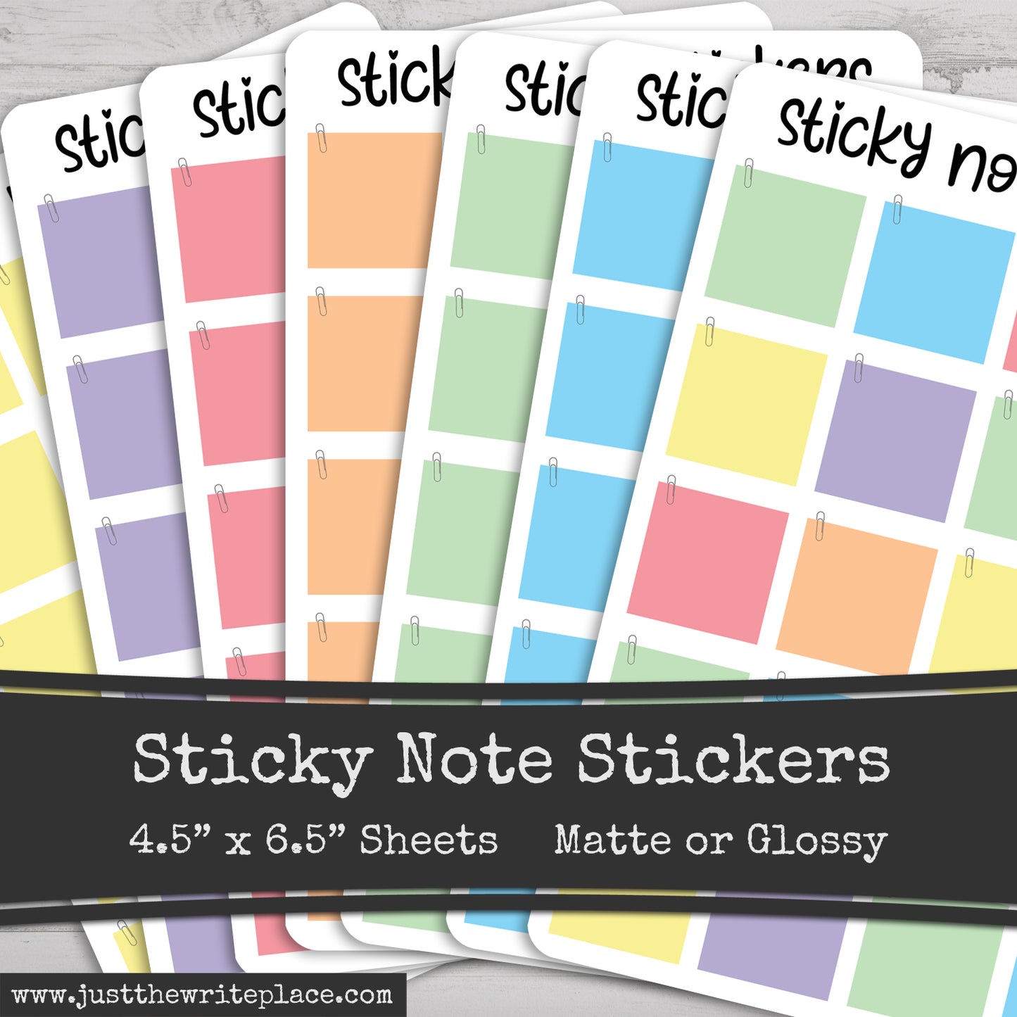 Mini Sticky Note Stickers