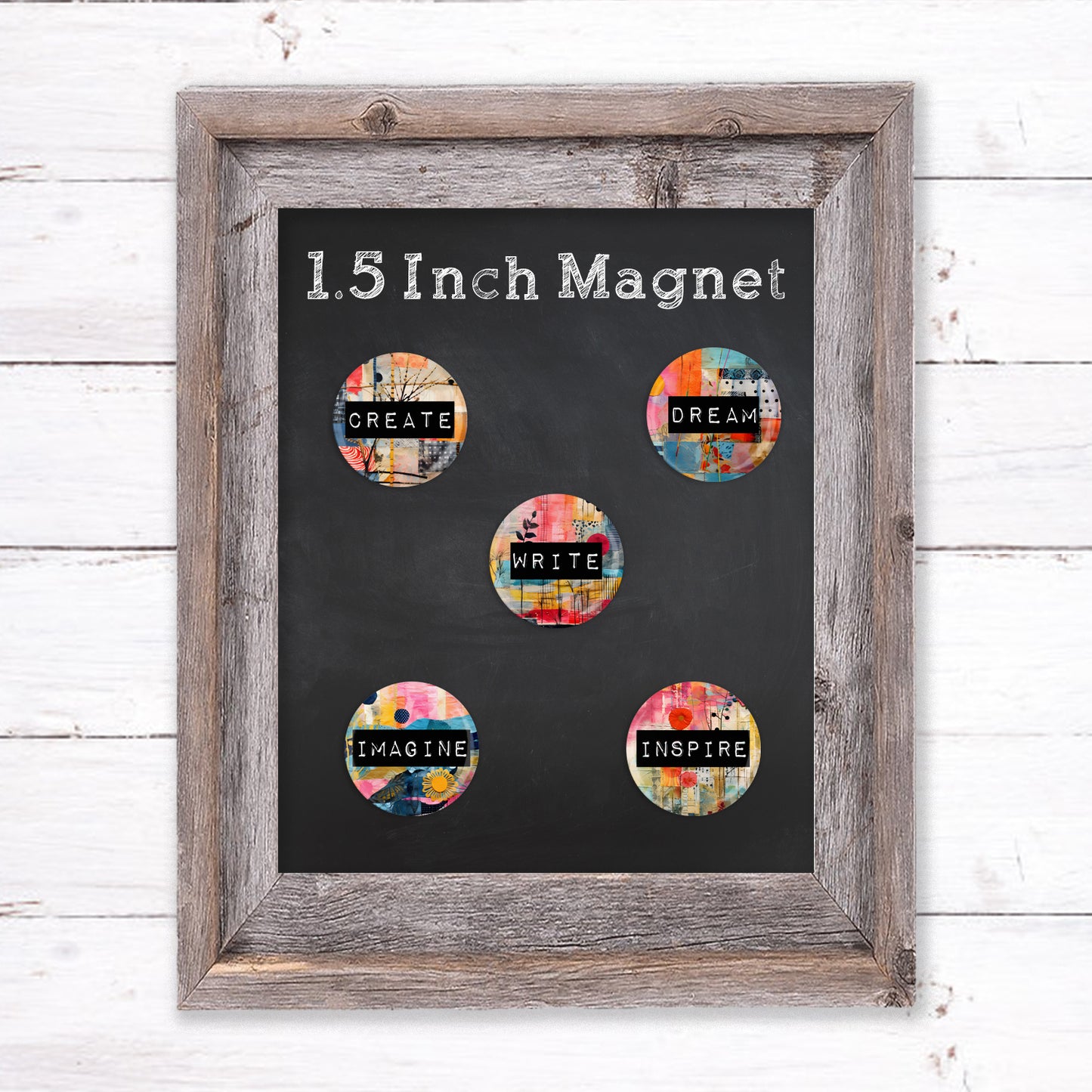 Writer Words Button Pin or Magnet