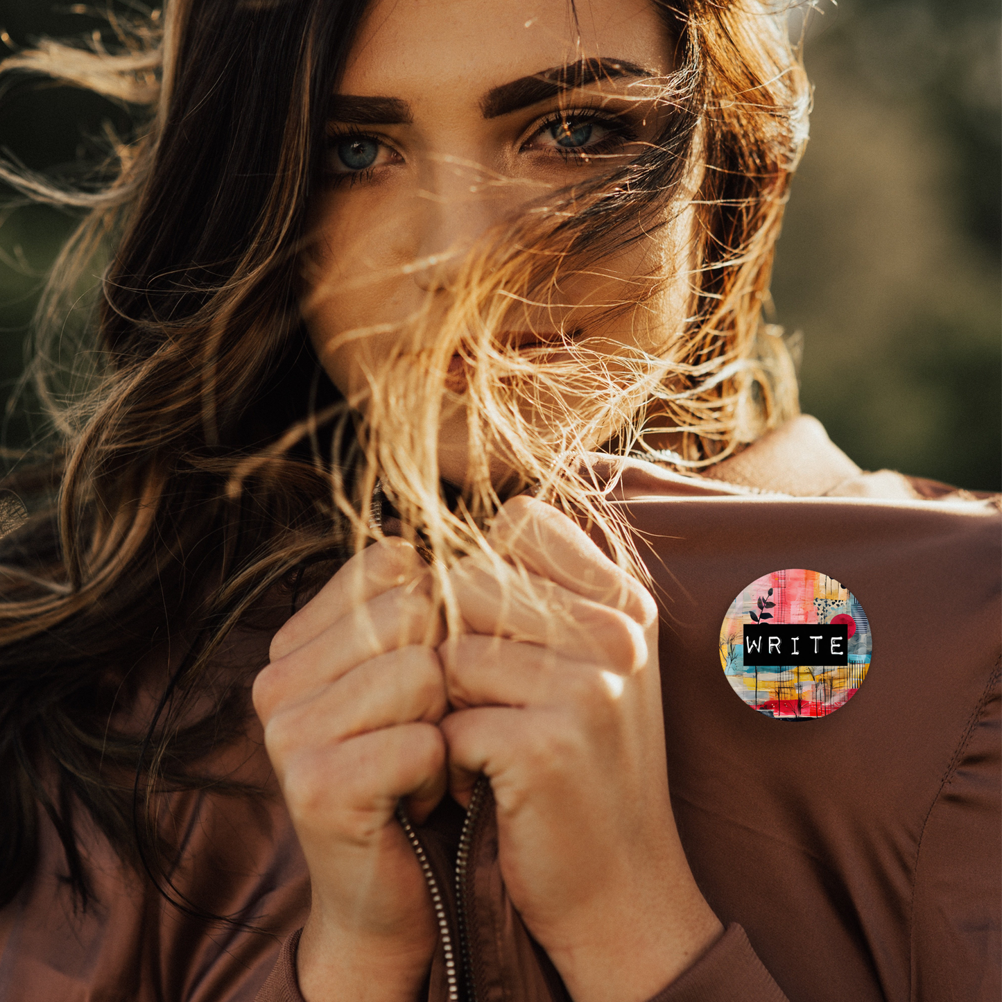 Writer Words Button Pin or Magnet