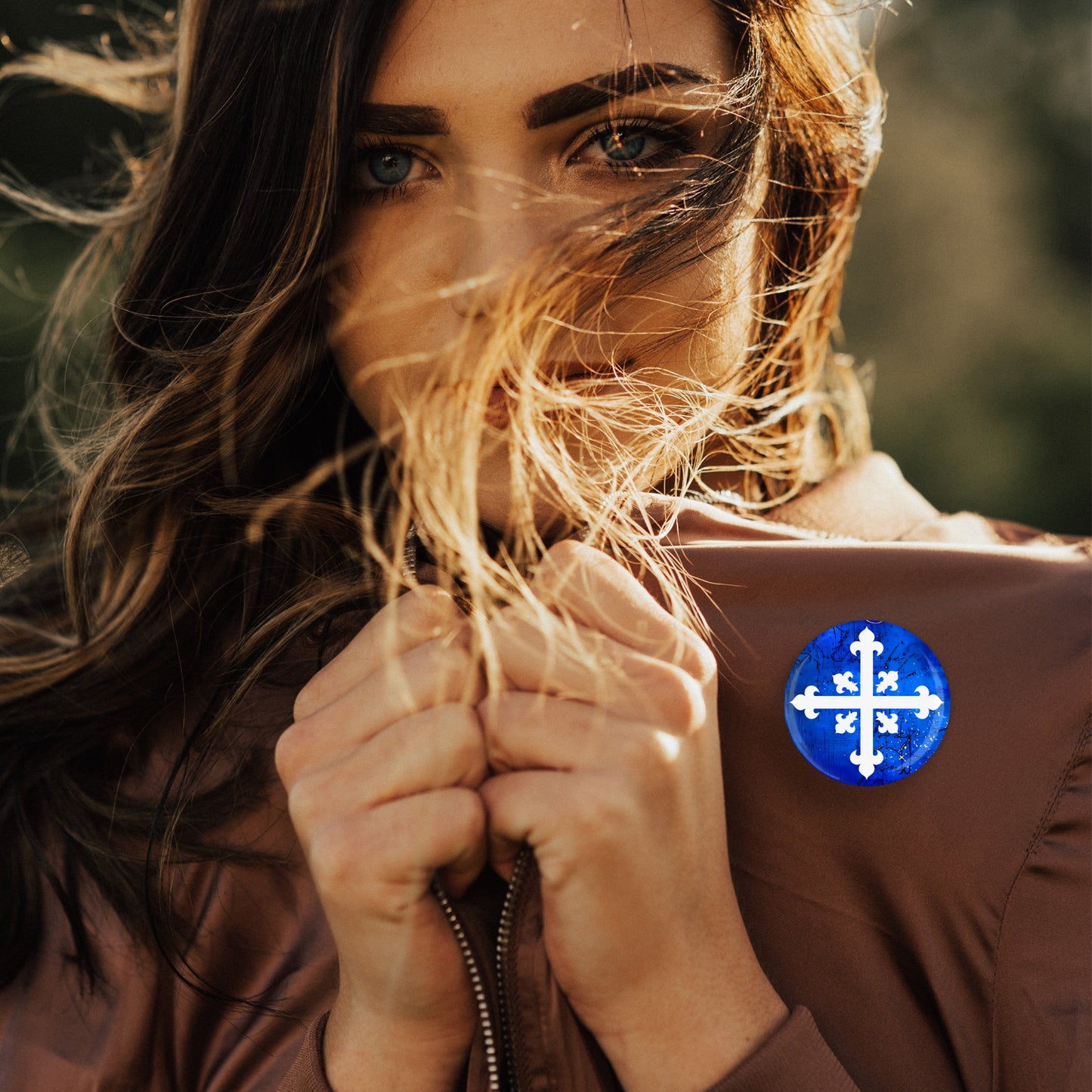 Musketeer Emblem Button Pin or Magnet