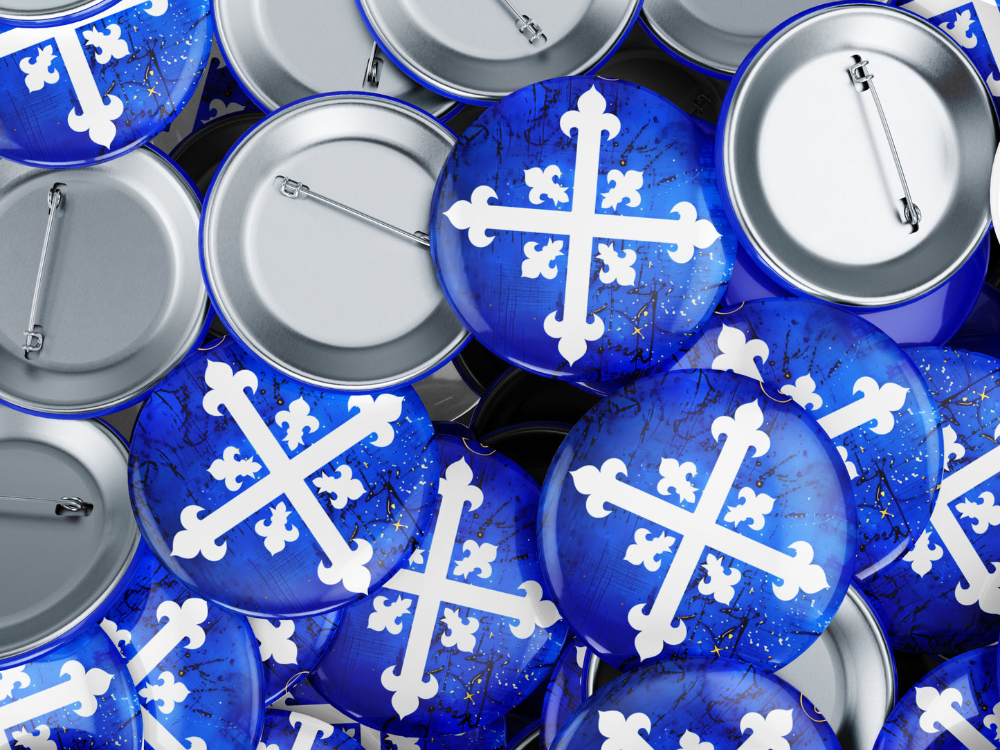 Musketeer Emblem Button Pin or Magnet
