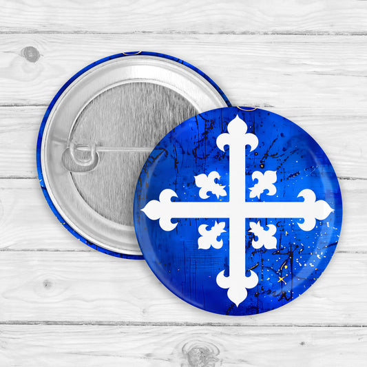 Musketeer Emblem Button Pin or Magnet