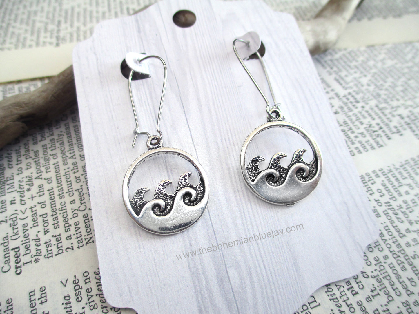 Ocean Waves Charm Earrings