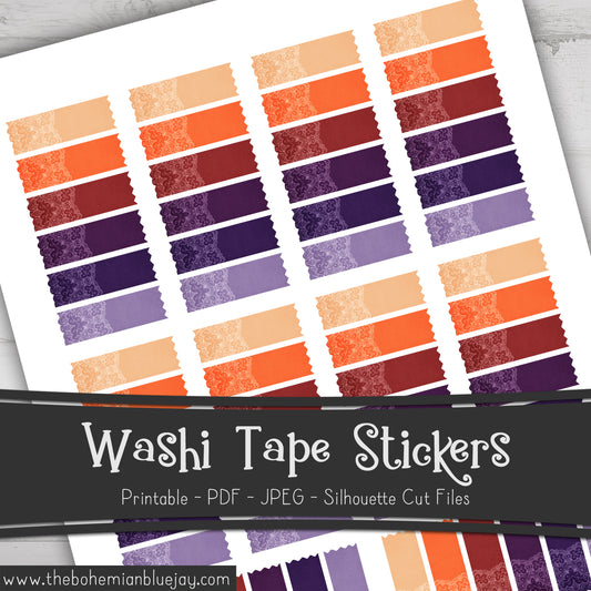 Printable Washi Tape Stickers