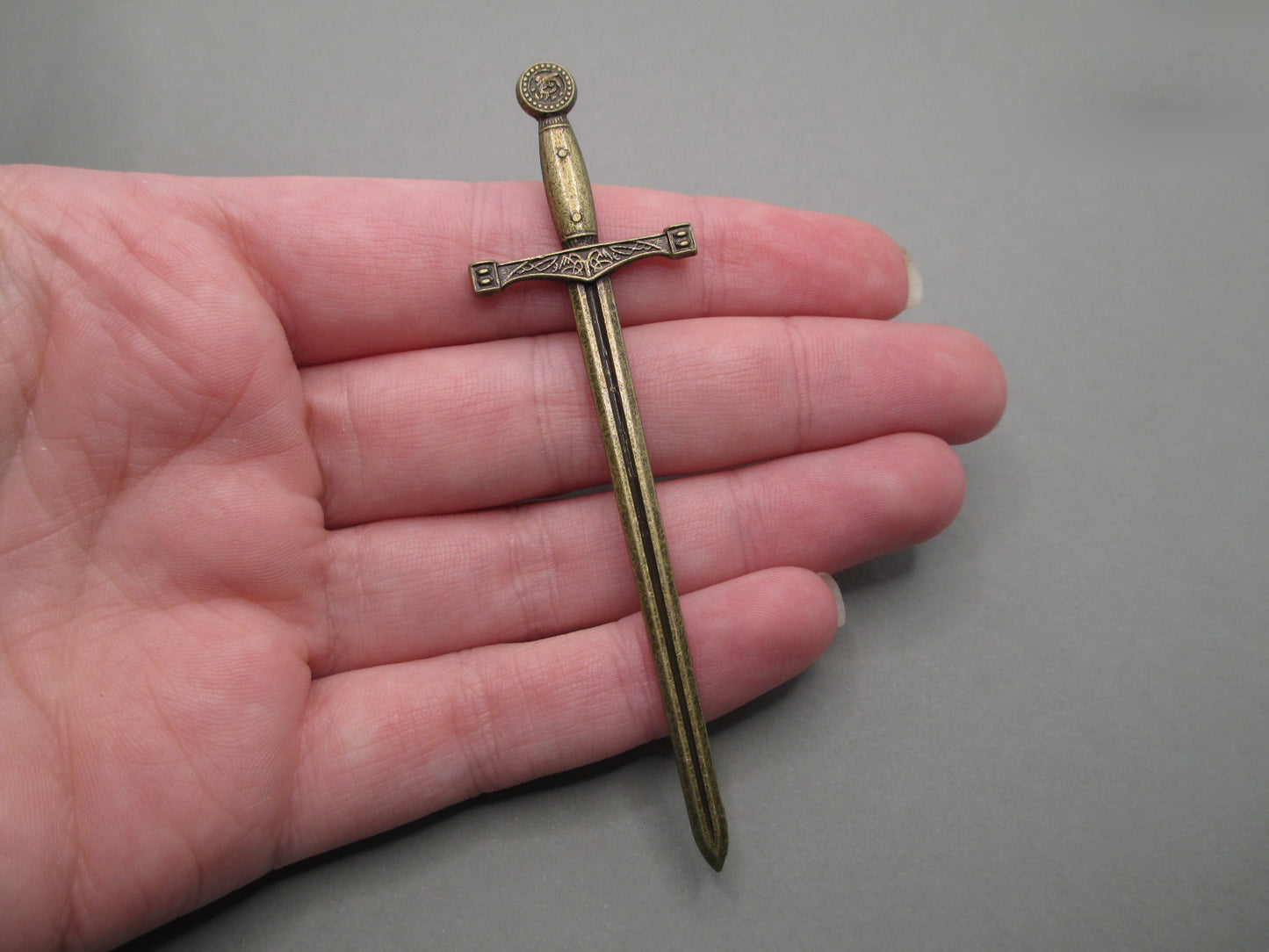 Bronze Medieval Sword Bookmark