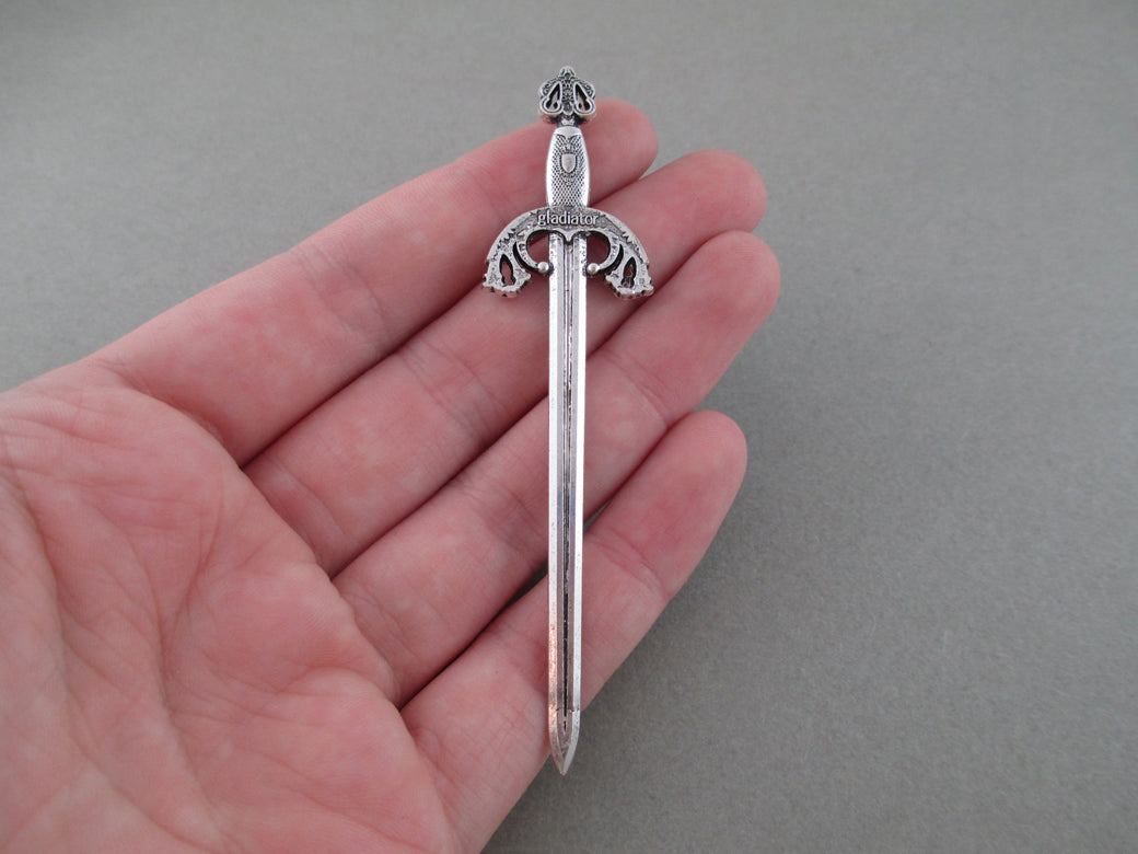 Silver Gladiator Sword Bookmark