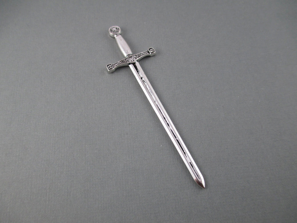 Silver Medieval Sword Bookmark
