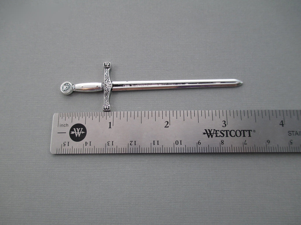 Silver Medieval Sword Bookmark