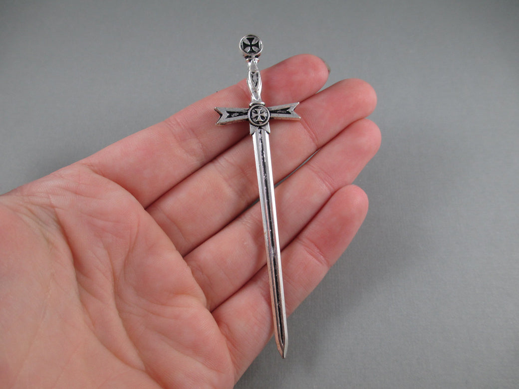 Silver Templar Sword Bookmark