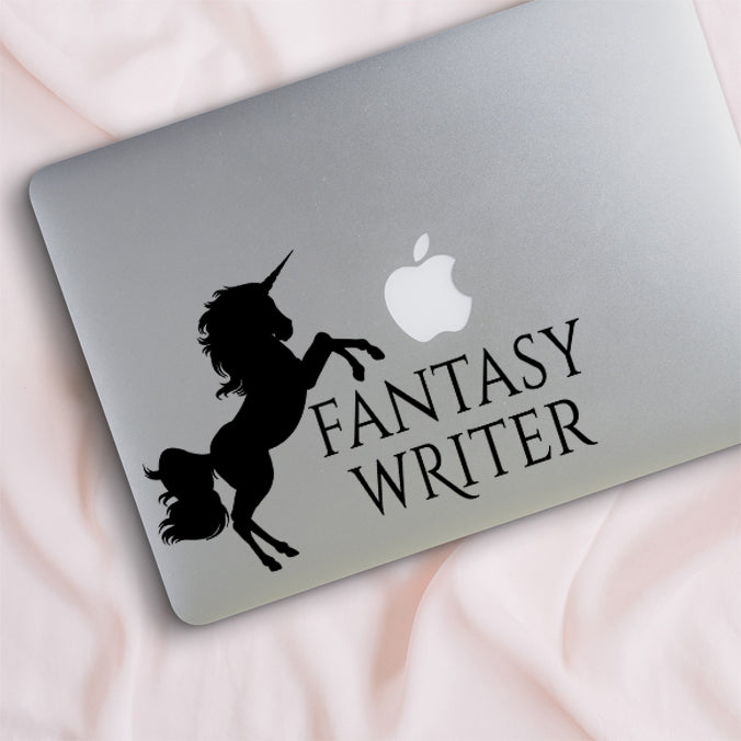Unicorn Fantasy Writer Decal