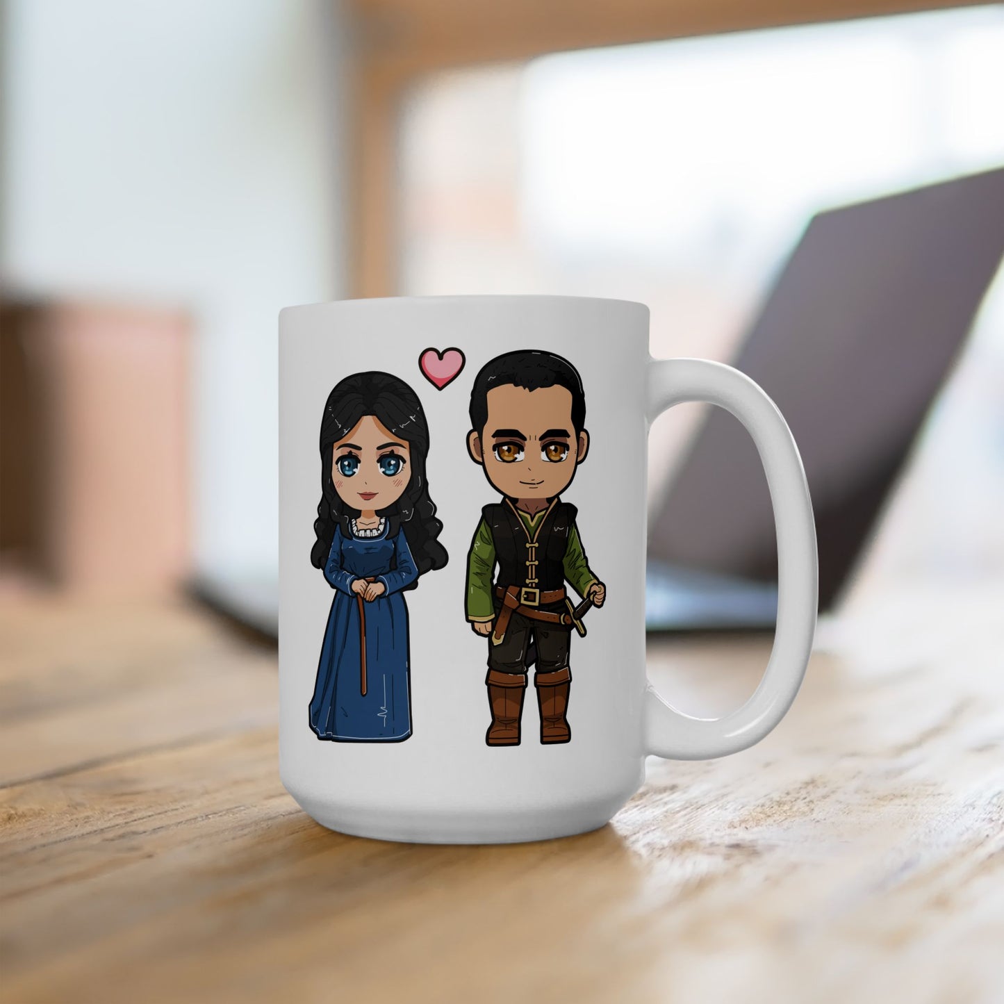 Ilyon Chronicles - Elanor and Daniel Chibi Mug