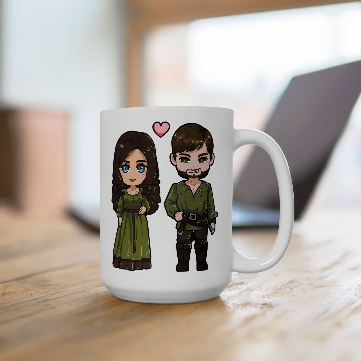 Ilyon Chronicles - Anne and Trask Chibi Mug