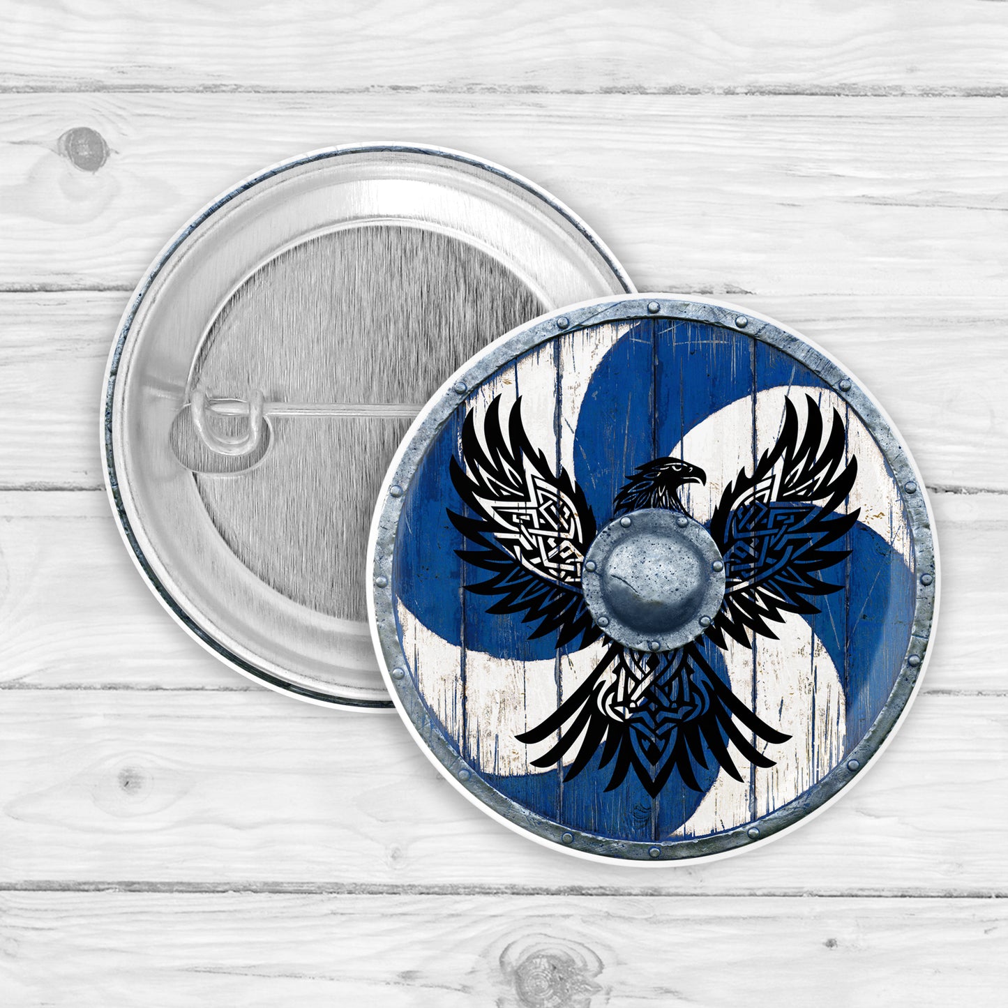 Shield Button Pin or Magnet