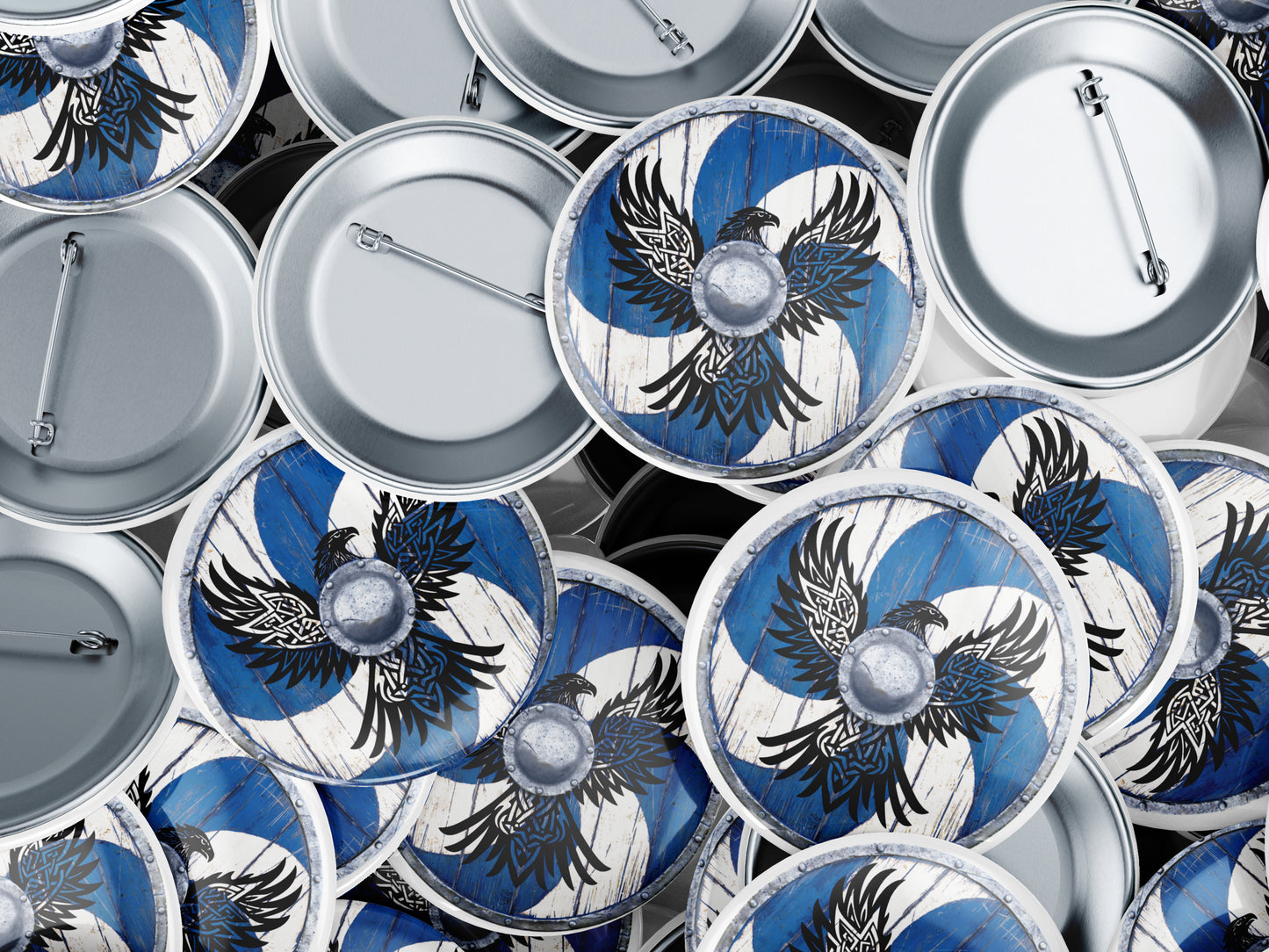 Shield Button Pin or Magnet