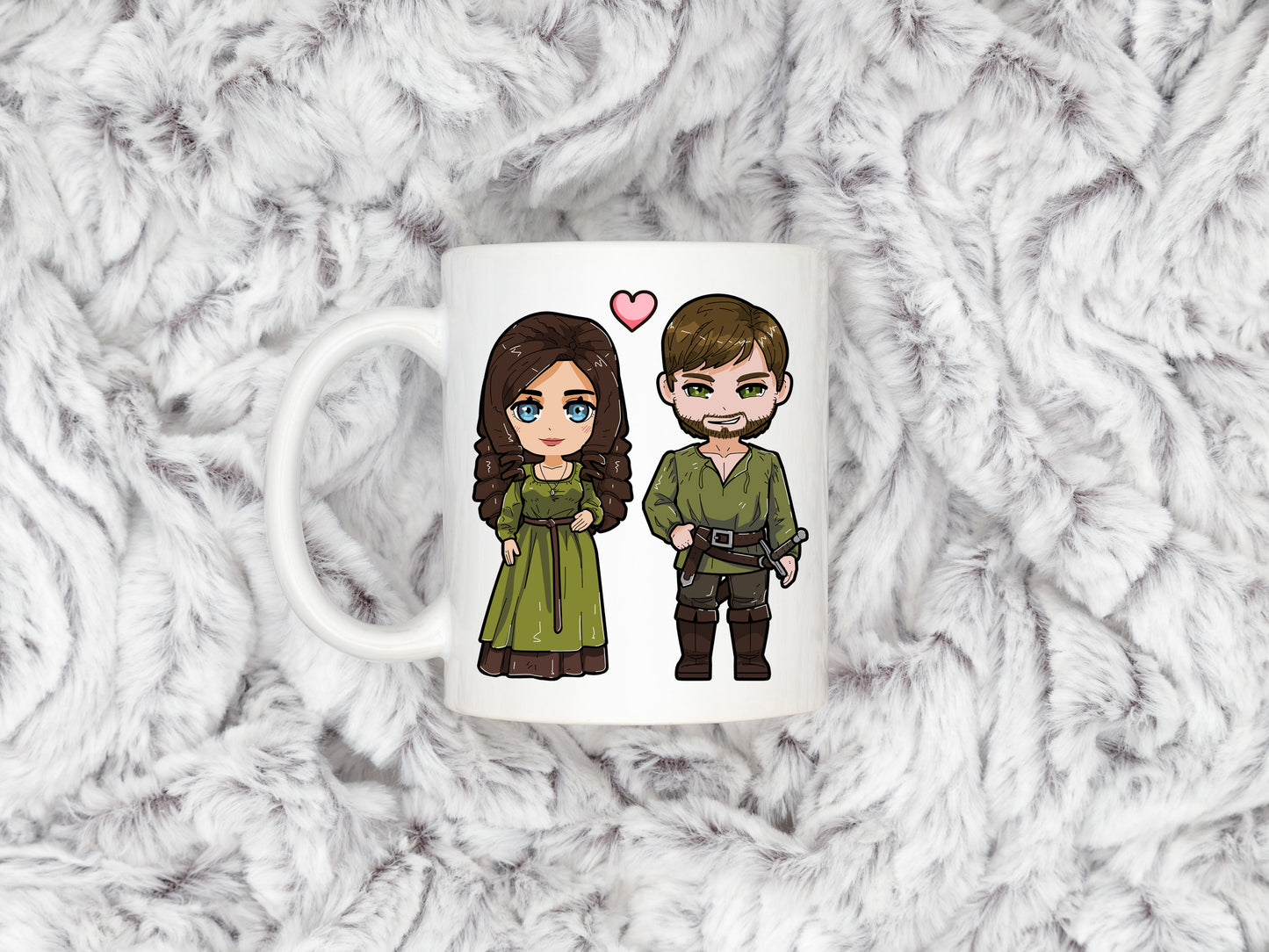 Ilyon Chronicles - Anne and Trask Chibi Mug