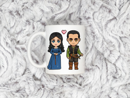 Ilyon Chronicles - Elanor and Daniel Chibi Mug