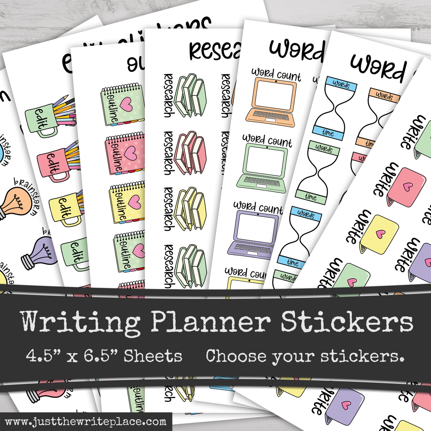 Writing Planner Stickers