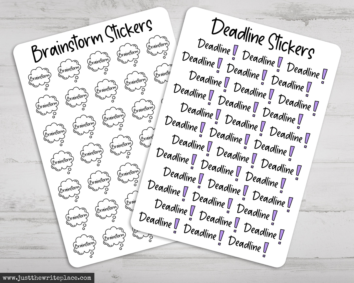 Writing Planner Stickers Bundle - Pastel