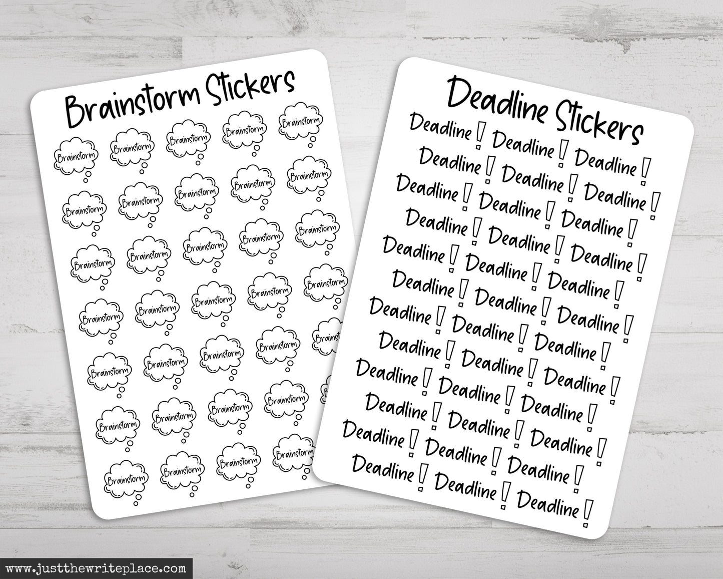 Writing Planner Stickers