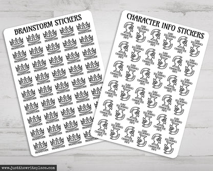 Fantasy Writing Planner Stickers Bundle