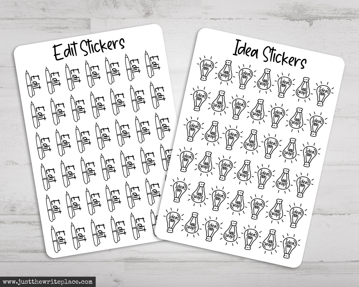 Writing Planner Stickers