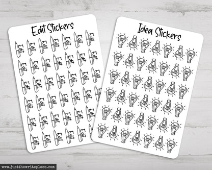 Writing Planner Stickers