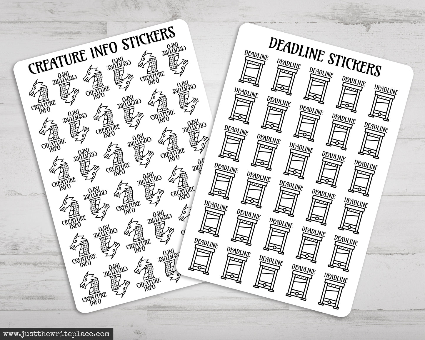 Fantasy Writing Planner Stickers Bundle