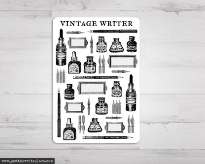 Vintage Writer Stickers