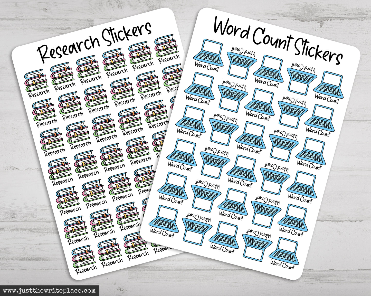 Writing Planner Stickers Bundle - Pastel