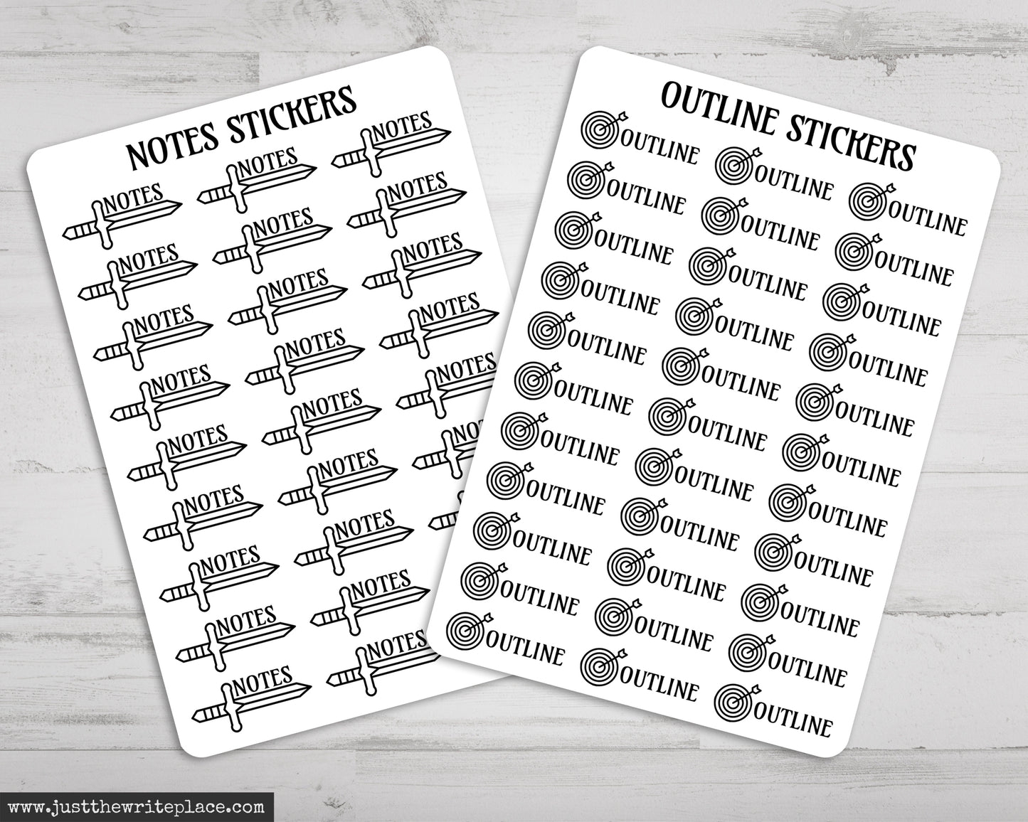 Fantasy Writing Planner Stickers