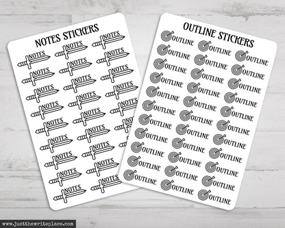 Fantasy Writing Planner Stickers