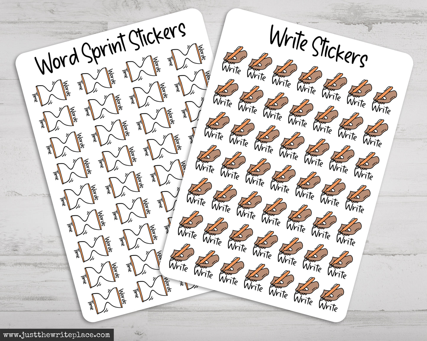 Writing Planner Stickers Bundle - Pastel