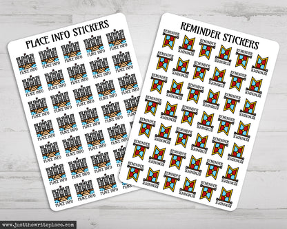 Fantasy Writing Planner Stickers Bundle