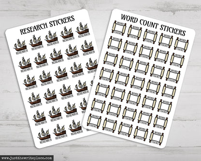 Fantasy Writing Planner Stickers Bundle