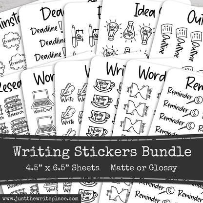 Writing Planner Stickers Bundle