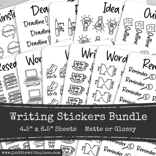 Writing Planner Stickers Bundle