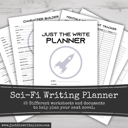 Sci-Fi Writing Planner Digital Printable