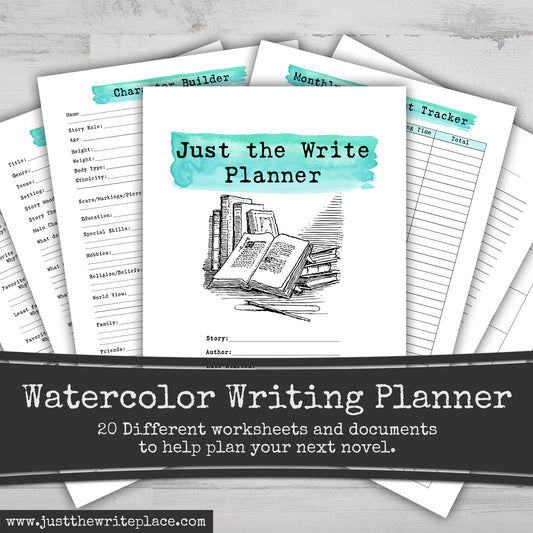 Printable Watercolor Writing Planner