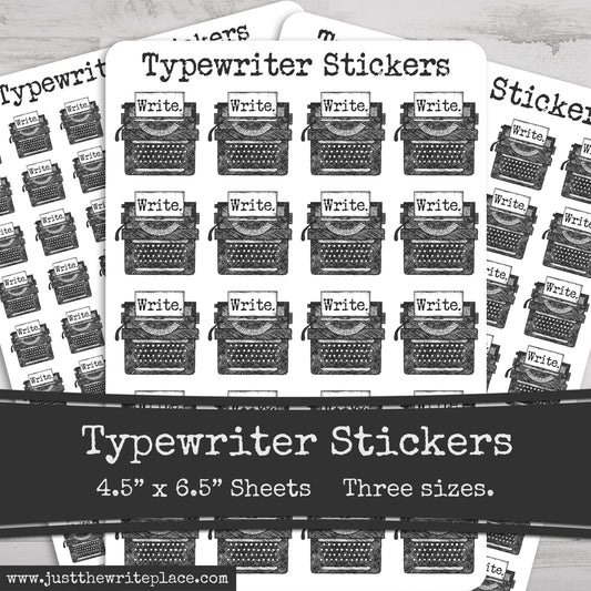 Typewriter Stickers