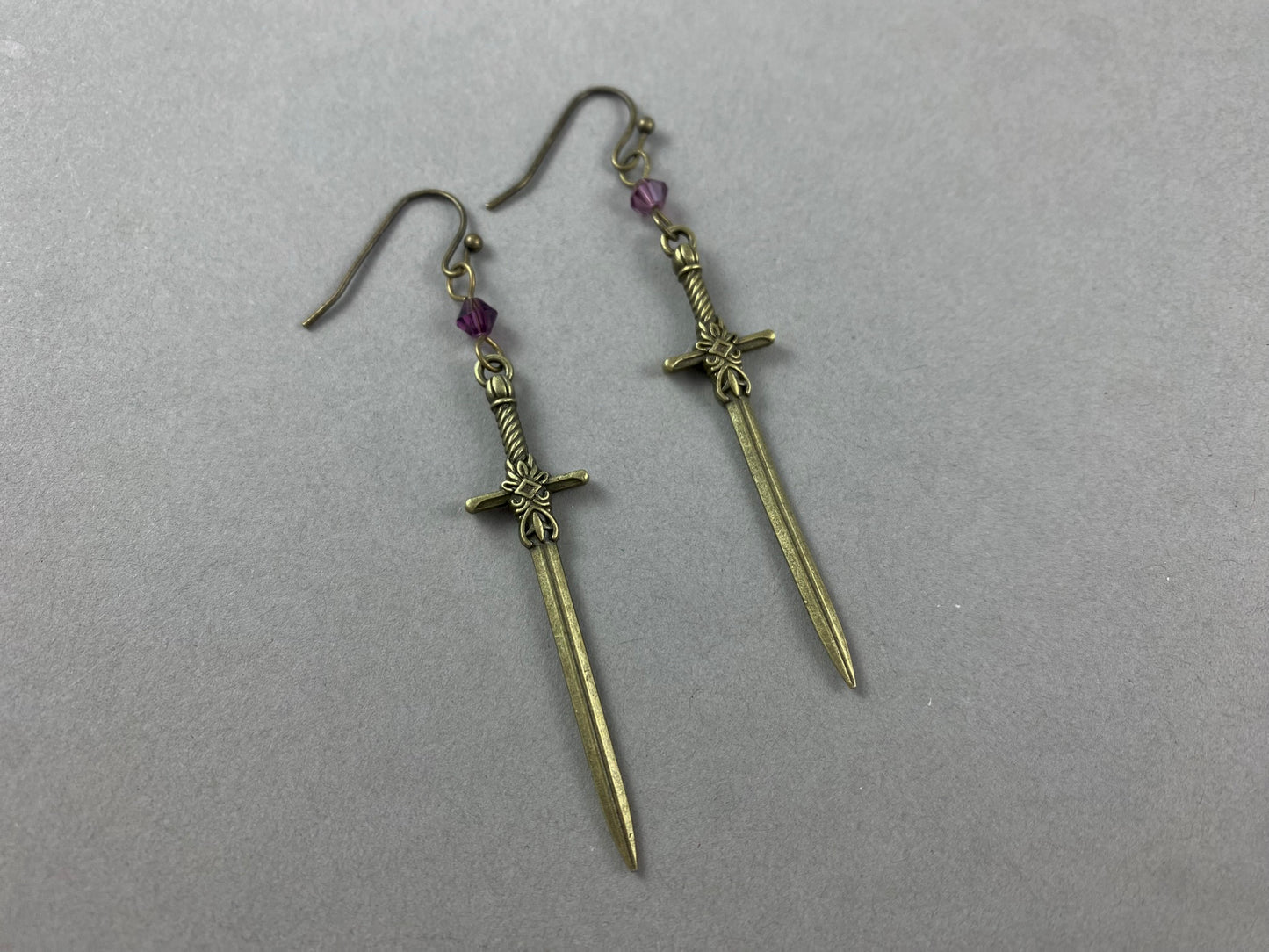 Bronze Sword Earrings