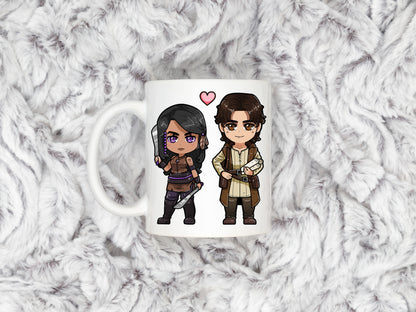 Ilyon Chronicles - Leetra and Timothy Chibi Mug