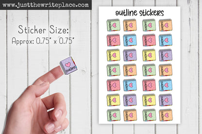 Writing Planner Stickers Bundle