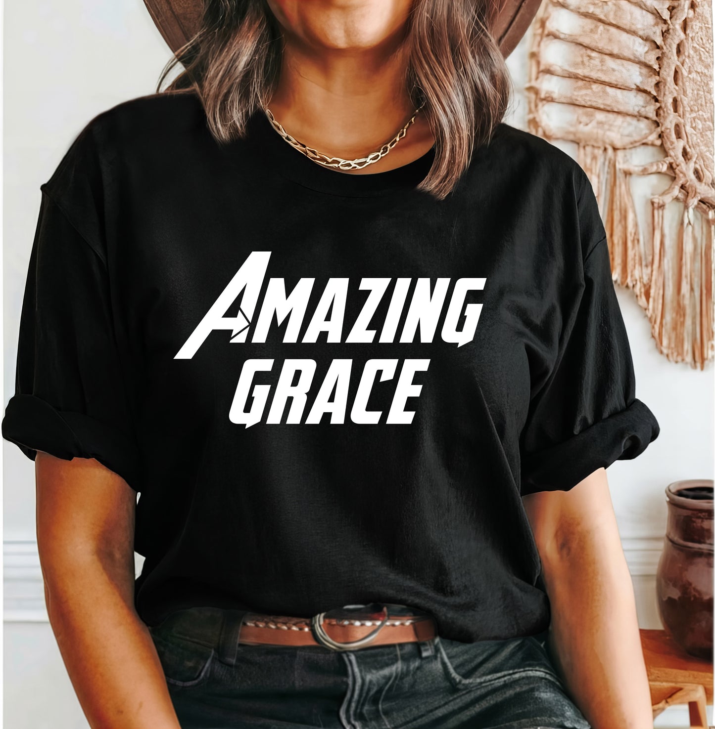 Amazing Grace - Avenger Style Shirt