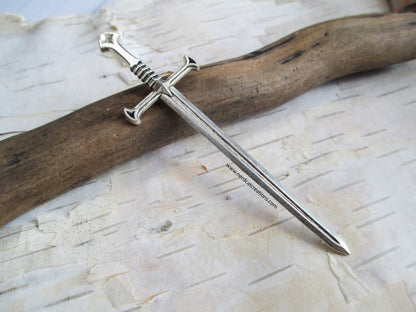 Silver Fantasy Sword Bookmark